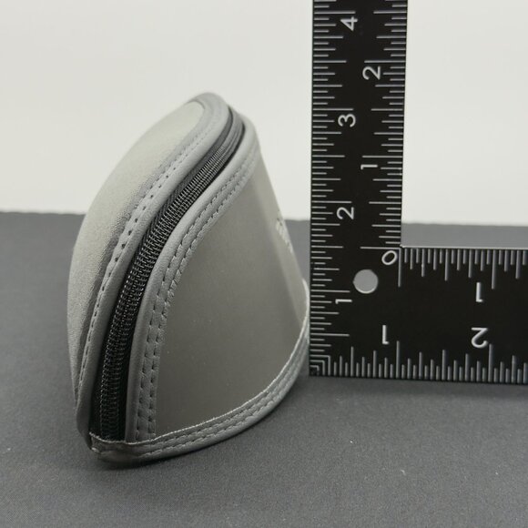 Emporio Armani Glasses Case Gray Zippered Sunglasses Eyeglasses with Cloth - Picture 8 of 8